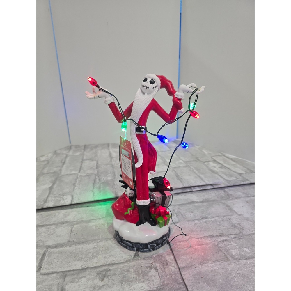 Disney The Nightmare Before Christmas Jack Tangled In Lights Figurine